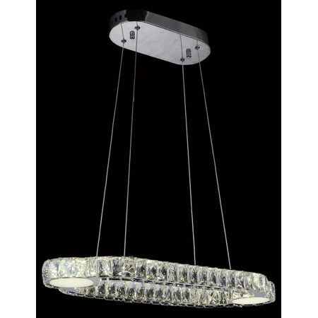 Cwi Lighting Led Chandelier With Chrome Finish 5632P30ST-RC
